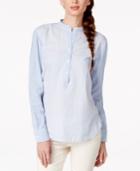 American Living Striped Button-down Popover Shirt, Only At Macy's