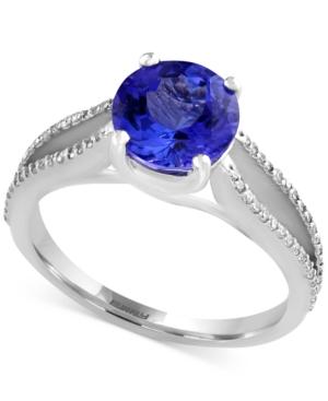 Effy Final Call Tanzanite (1-9/10 Ct. T.w.) And Diamond (1/5 Ct. T.w.) Ring In 14k White Gold