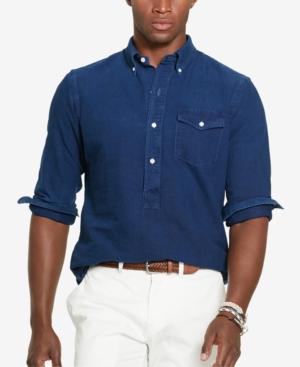 Polo Ralph Lauren Men's Indigo Oxford Popover