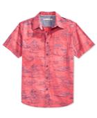 Univibe Men's Hidden Hula Reverse-print Short-sleeve Shirt