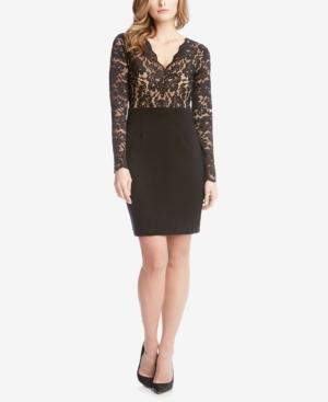 Karen Kane Becca Lace-top Sheath Dress