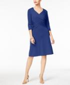 Ny Collection Ruched Tummy-control Dress