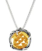 Peter Thomas Roth Citrine Adjustable Pendant Necklace (4 Ct. T.w.) In Sterling Silver