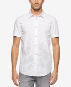 Calvin Klein Jeans Men's Faded Floral-print Short-sleeve Shirt