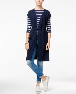 Tommy Hilfiger Vanessa Belted Sweater Vest