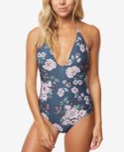 O'neill James Floral-print Cheeky Bottom One-piece Swimsuit Women's Swimsuit