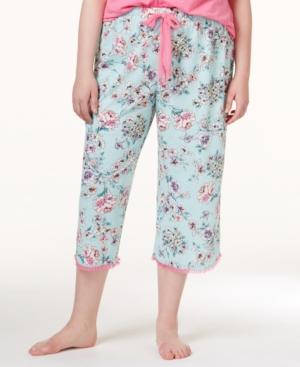 Jenni By Jennifer Moore Plus Size Floral Capri Pant, Only At Macy's