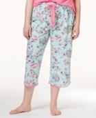 Jenni By Jennifer Moore Plus Size Floral Capri Pant, Only At Macy's