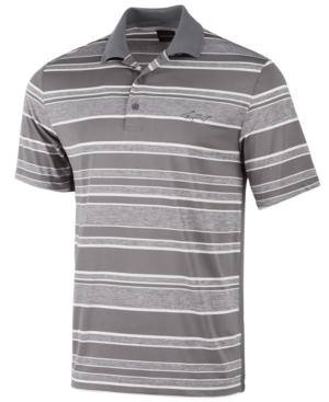 Greg Norman For Tasso Elba Men's Heathered Striped Polo, Created For Macy's