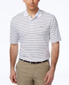 Greg Norman For Tasso Elba 5-iron Performance Stripe Golf Polo, Only At Macy's