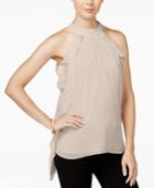 Bar Iii Ruffled Halter Blouse, Only At Macy's
