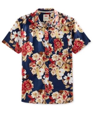 Levi's Men's Floral-print Short-sleeve Shirt