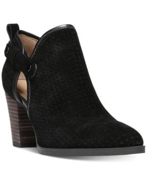 Franco Sarto Dakota Perforated Ankle Booties Women's Shoes