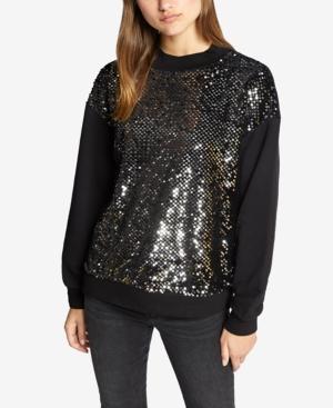 Sanctuary Last Dance Sequined Sweatshirt