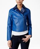 Armani Exchange Faux-leather Moto Jacket, A Macy's Exclusive