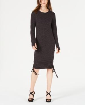 Material Girl Juniors' Lace-up Midi Bodycon Dress, Created For Macy's