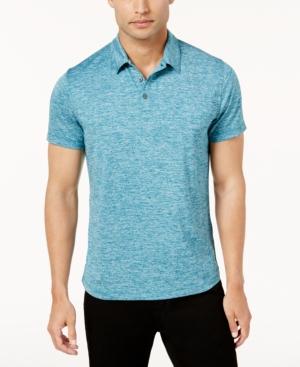 Alfani Men's Classic-fit Heathered Performance Polo, Created For Macy's