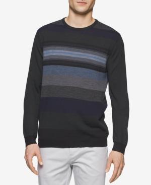 Calvin Klein Men's Merino Graduated Striped Sweater