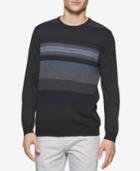 Calvin Klein Men's Merino Graduated Striped Sweater