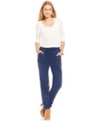 Rewash Juniors' Soft Ruched Jogger Pants