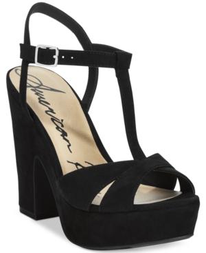 American Rag Jamie T-strap Platform Dress Sandals, Created For Macy's Women's Shoes
