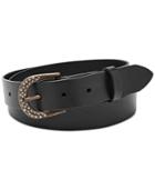 Fossil Rhinestone Buckle Belt