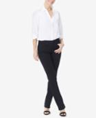 Nydj Petite Marilyn Tummy-control Straight-leg Jeans