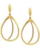 Vince Camuto Silver-tone Cut-out Drop Earrings