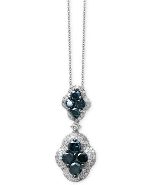 Effy Diamond Pendant Necklace (1-1/4 Ct. T.w.) In 14k White Gold