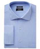 Alfani Men's Classic/regular Fit Performance Stretch Easy Care Twill French Cuff Dress Shirt, Only At Macy's