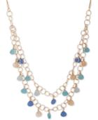 Lonna & Lilly Gold-tone Stone Double-layer 32 Statement Necklace