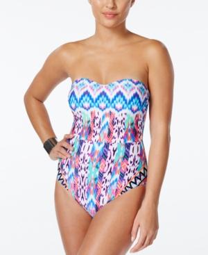 Kenneth Cole Reaction Scuba In Aruba Tribal-print Swimsuit Women's Swimsuit