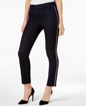 Nydj Alina Embellished-side Tummy-control Skinny Ankle Jeans