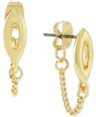 Bcbgeneration Gold-tone Chain Stud Earrings