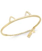 Kate Spade New York Gold-tone Cat Ear Bangle Bracelet
