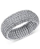 Inc International Concepts Silver-tone Crystal Stretch Bracelet, Created For Macy's