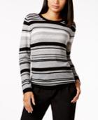 Charter Club Cashmere Striped Sweater, Only At Macy's