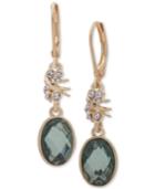 Lonna & Lilly Gold-tone Stone & Crystal Drop Earrings