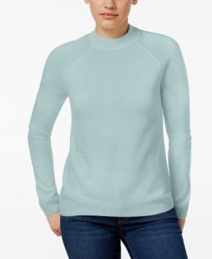 Karen Scott Mock-neck Sweater, Only At Macy's