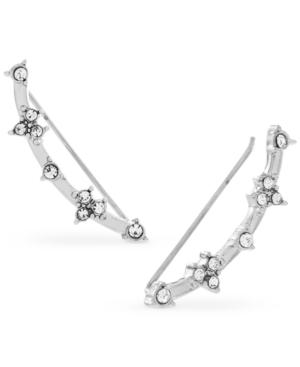 Bcbgeneration Silver-tone Crystal Crawler Earrings