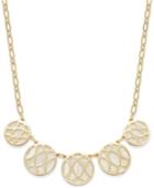 Charter Club Gold-tone Shell-look Filigree Statement Necklace, Only At Macy's