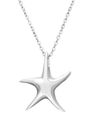 Unwritten Sterling Silver Necklace, Mini Starfish Pendant