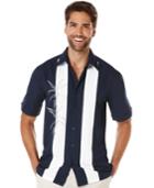 Cubavera Bamboo-print Short-sleeve Shirt