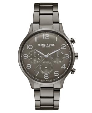 Kenneth Cole New York Men's Gunmetal Stainless Steel Bracelet Watch 42mm
