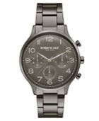 Kenneth Cole New York Men's Gunmetal Stainless Steel Bracelet Watch 42mm