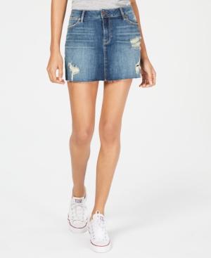 American Rag Juniors Distressed Denim Skirt, Created For Macy's