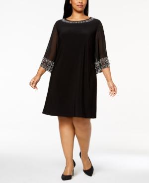 Msk Plus Size Embellished Shift Dress
