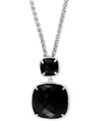 Effy Black Onyx (14-4/5 Ct. T.w.) Pendant Necklace In Sterling Silver