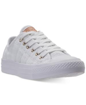 Converse Women's Chuck Taylor Ox Woven Casual Sneakers From Finish Line