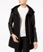 Calvin Klein Faux-leather-sleeve Jacket